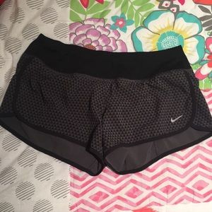 Nike dri-fit gray/black running shorts - S