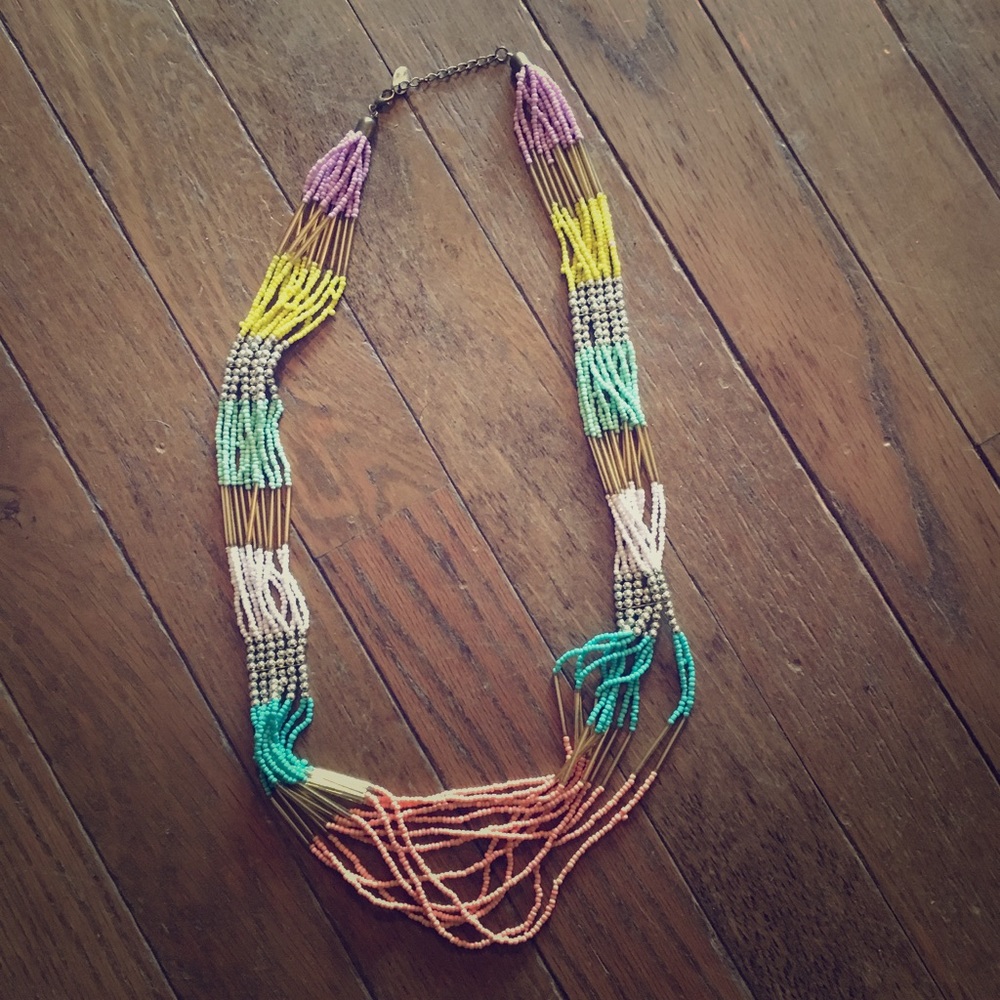 Multi Color Accent Necklace