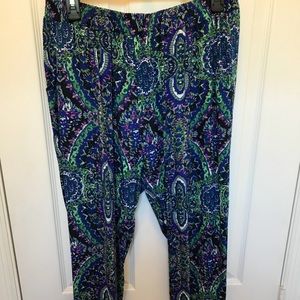 Multicolored harem style pants