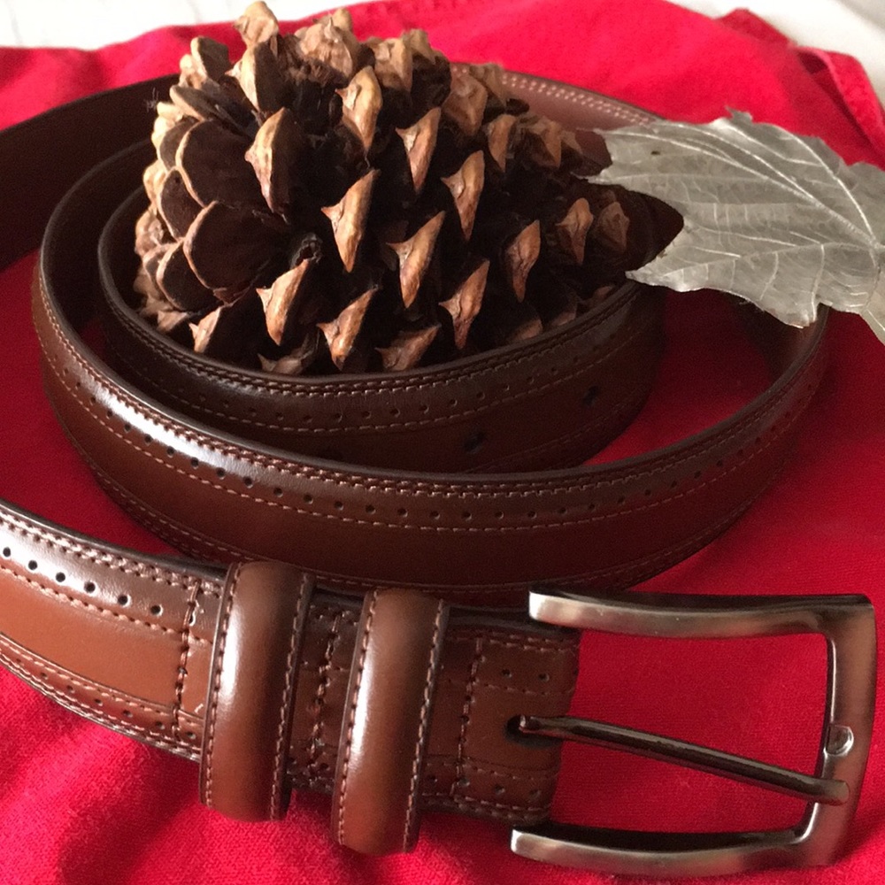 Brown Perry Ellis Size 38 Belt