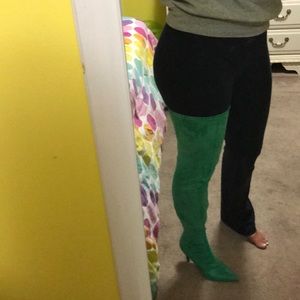 Mid thigh high boots