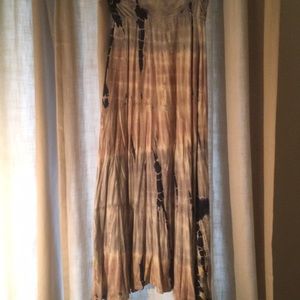 Tye dye maxi skirt