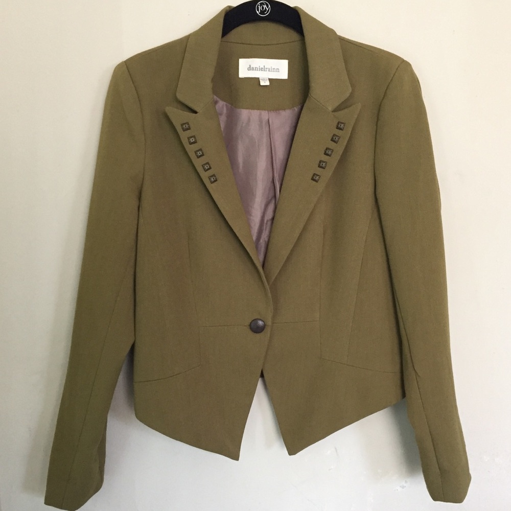Green Studded Blazer