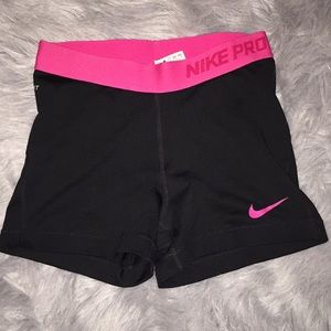 Pink and Black Nike Pro’s