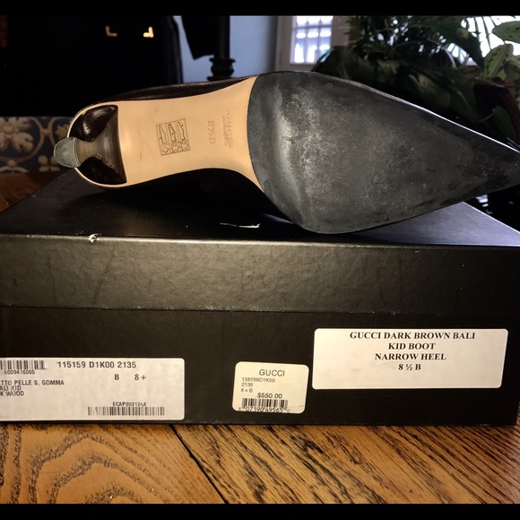 Gucci Dark Brown Bali Kid Boots - Picture 3 of 6