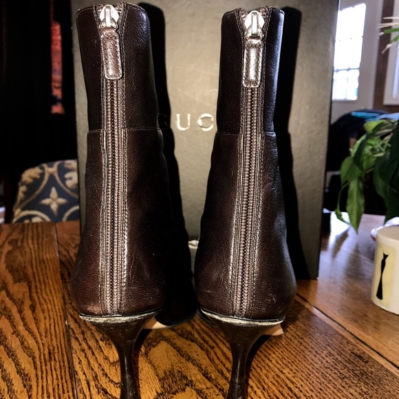 Gucci Dark Brown Bali Kid Boots - Picture 4 of 6
