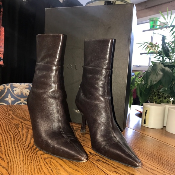 Gucci Dark Brown Bali Kid Boots - Picture 5 of 6