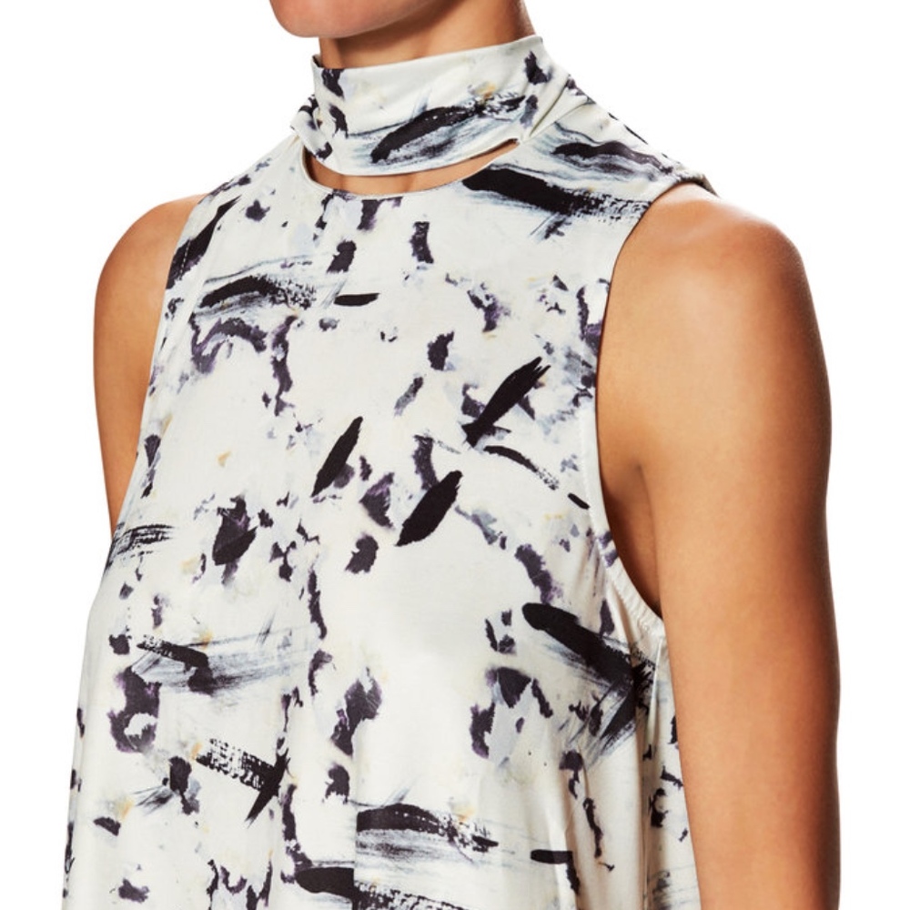 Lucca Cut Out Neck Dress Gilt Anthropologie sz M
