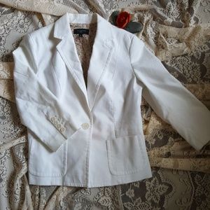 Talbots white blazer