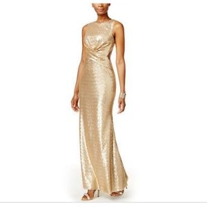 Besty and Adam Sequins Cutout Gown sz 8