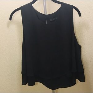 Black Tank Crop Top