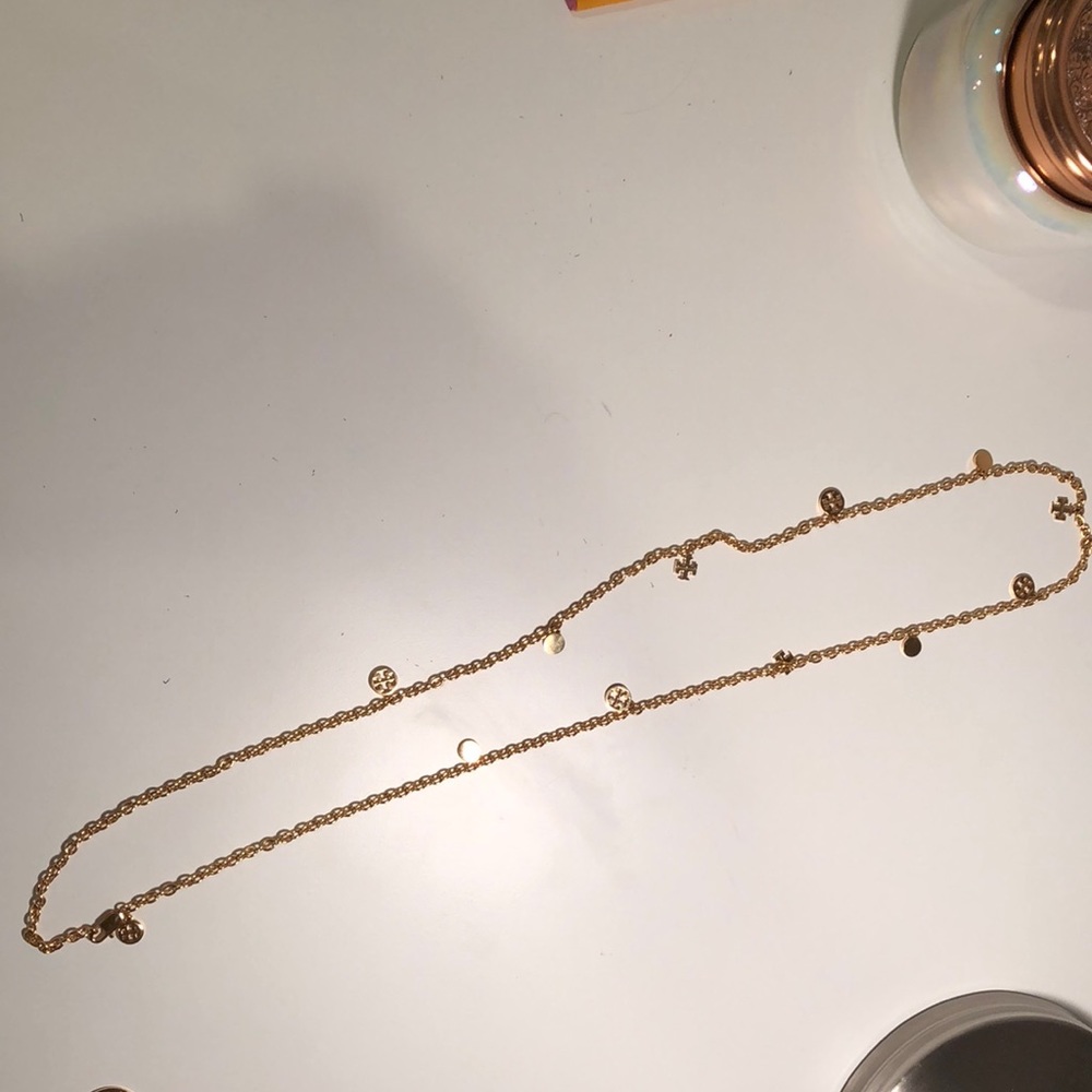 Tory Burch Convertible Logo Charm Necklace