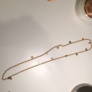 Tory Burch Convertible Logo Charm Necklace