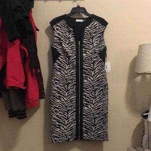 Zebra Calvin Klein Dress