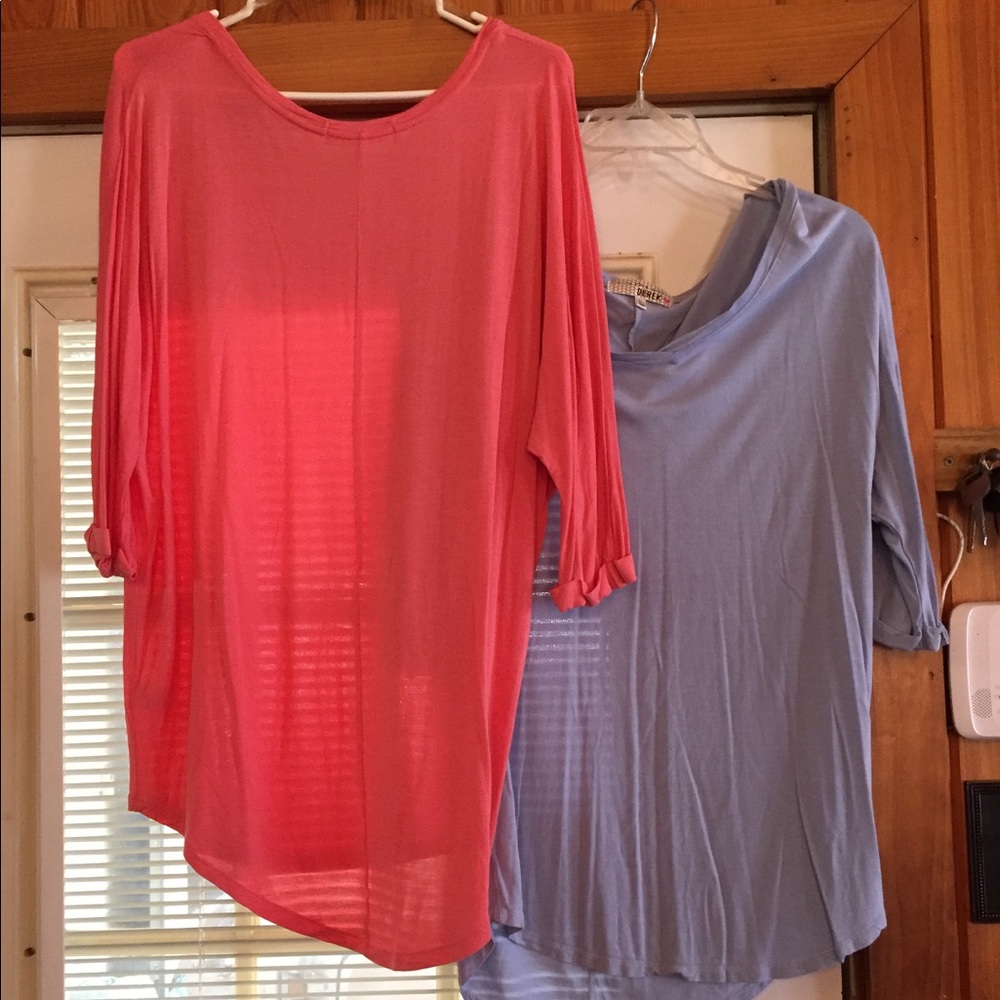 2 large Derek brand from Belk high low 3/4 sleeve