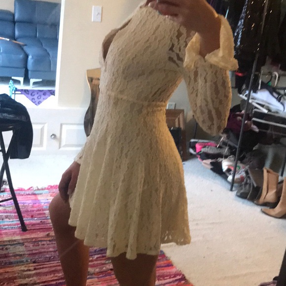 NWT Free People vintage-inspired lace mini dress - Picture 2 of 5