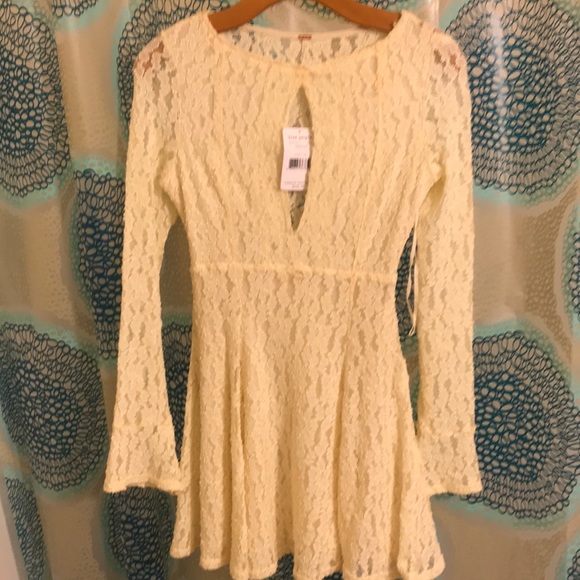 NWT Free People vintage-inspired lace mini dress - Picture 3 of 5
