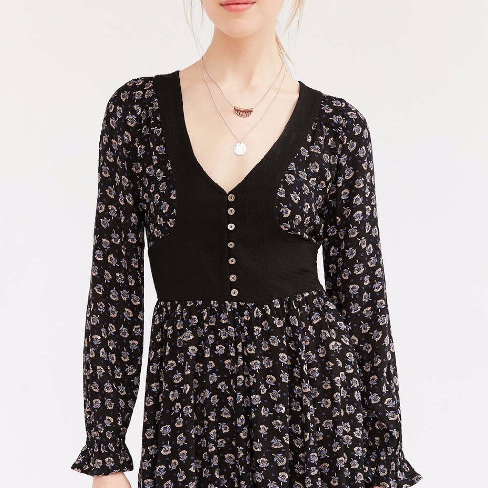 Urban outfitters long sleeve romper