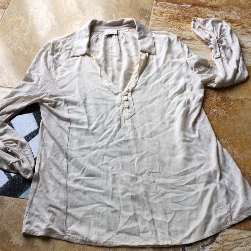 Anthropologie cream soft superfine modal /rayon
