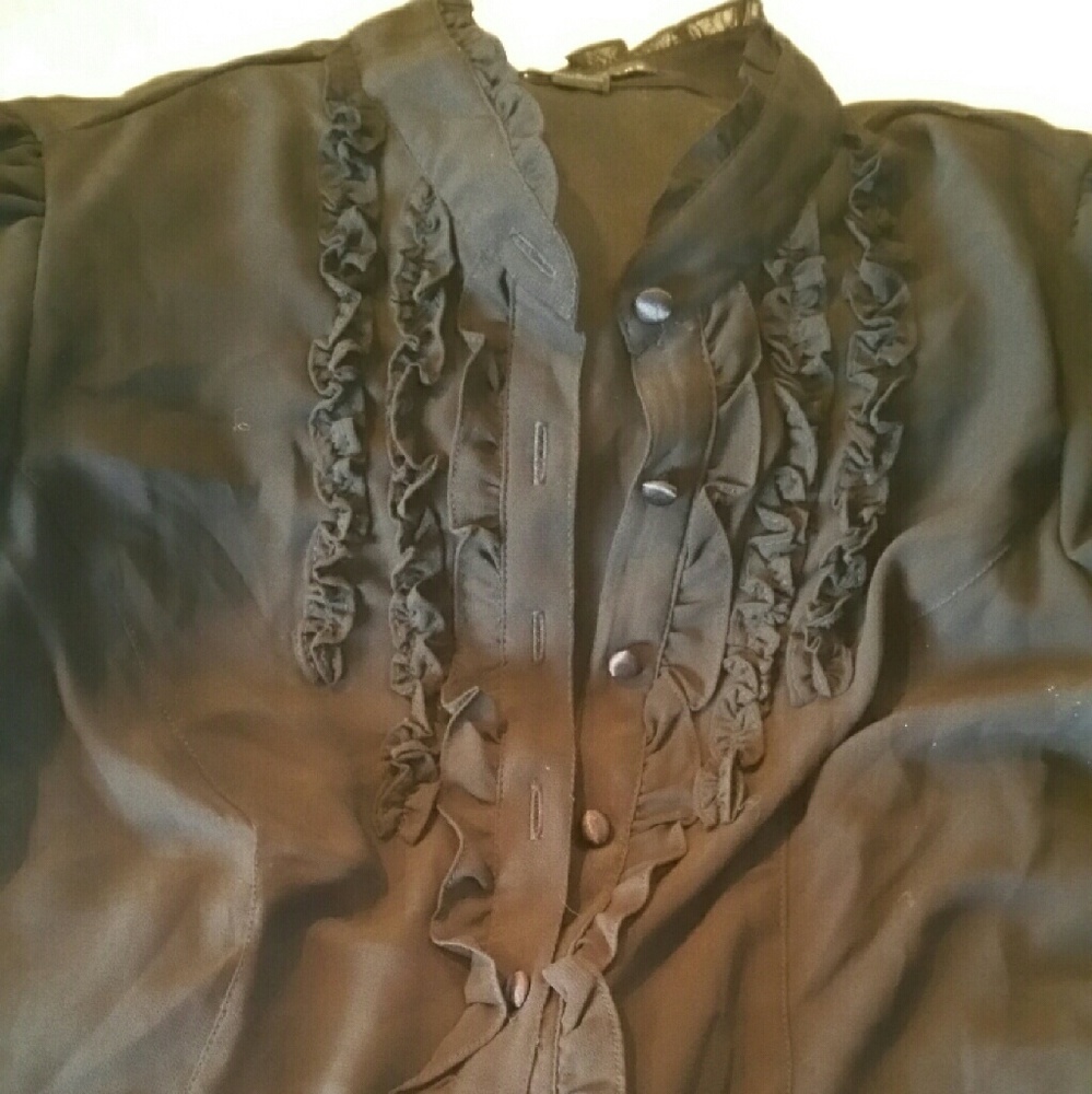 Black Chiffon Blouse