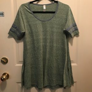 XS green and blue perfect t by LuLaRoe