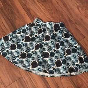 Blue rose skirt
