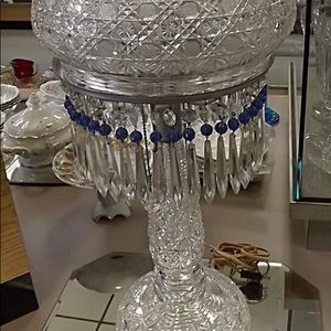 Antique glass lamp
