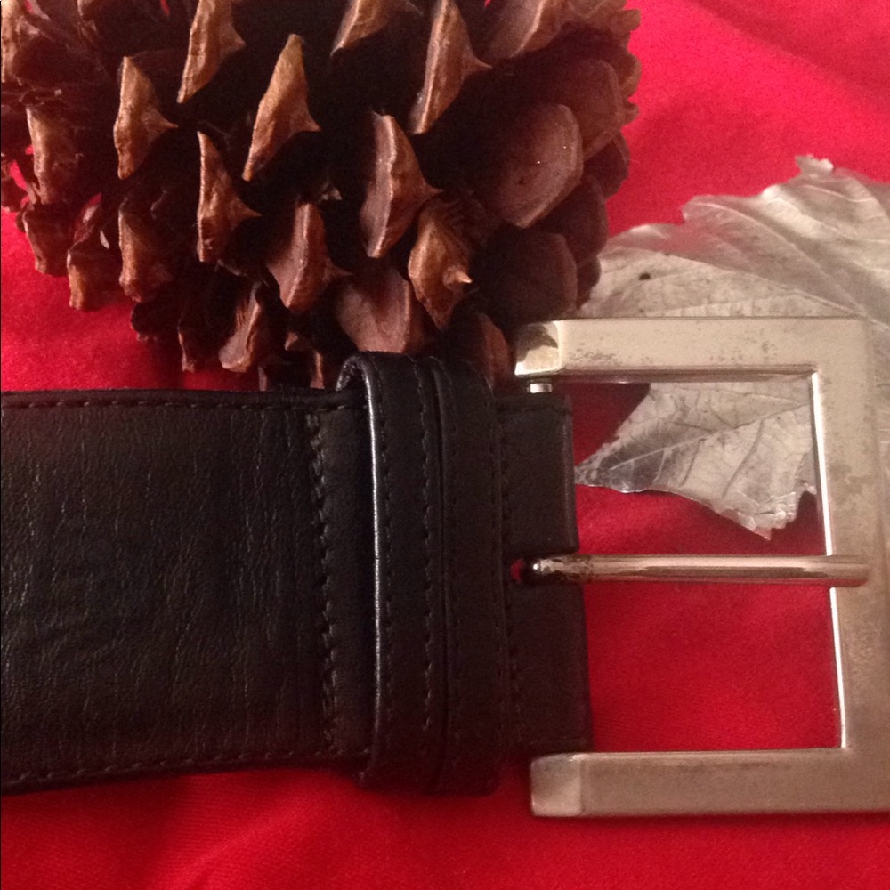 Moore Leather Black Belt