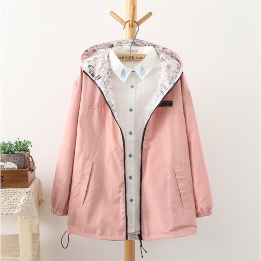 🆕🔥REVERSIBLE BLUSH BOMBER JACKET🔥🆕