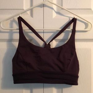 Eggplant Lululemon Sports Bra w/Mesh Back sz 6