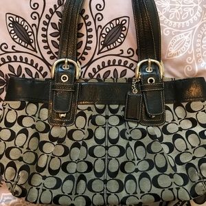 Black and grey Coach signature purse *SALE*