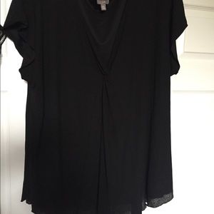 Black short sleeve flowy top Just reduced
