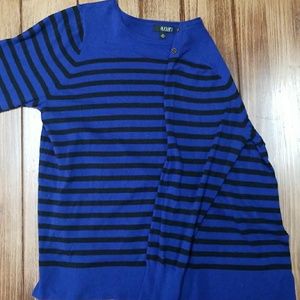 Blue and black sweater