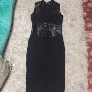 Black corset dress