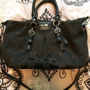 Black Coach signature purse
