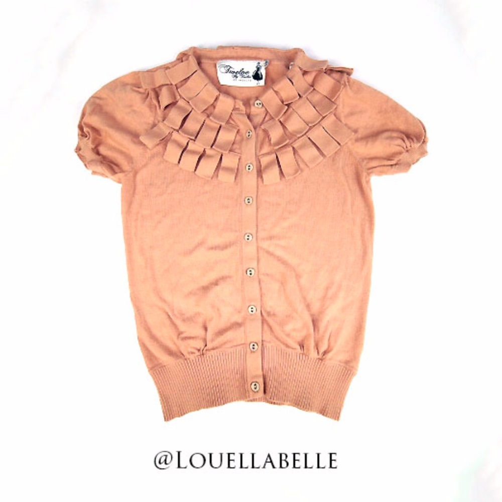 Twelve By Twelve Blush Retro Knit Top