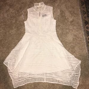 White crochet dress