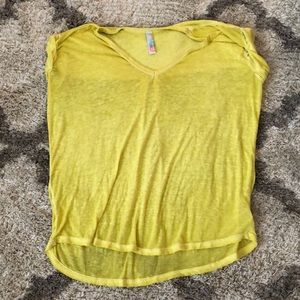Free People yellow shirt