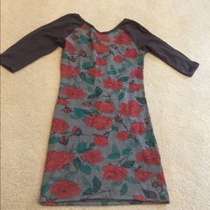 Floral baseball tee dress