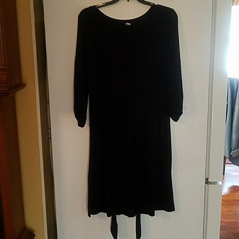 Black cotton dress
