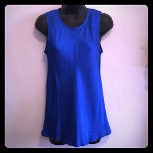 Blue work blouse