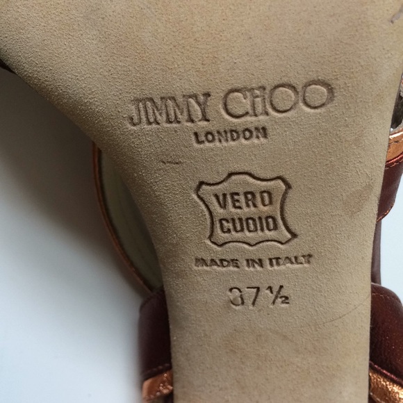 Jimmy Choo Strappy Leather Heels - Picture 5 of 8