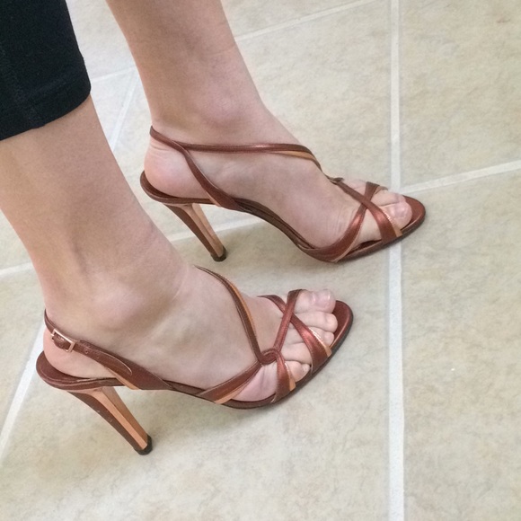 Jimmy Choo Strappy Leather Heels - Picture 6 of 8