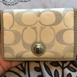 Coach signature mini wallet