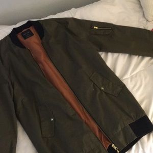 Army green long bomber