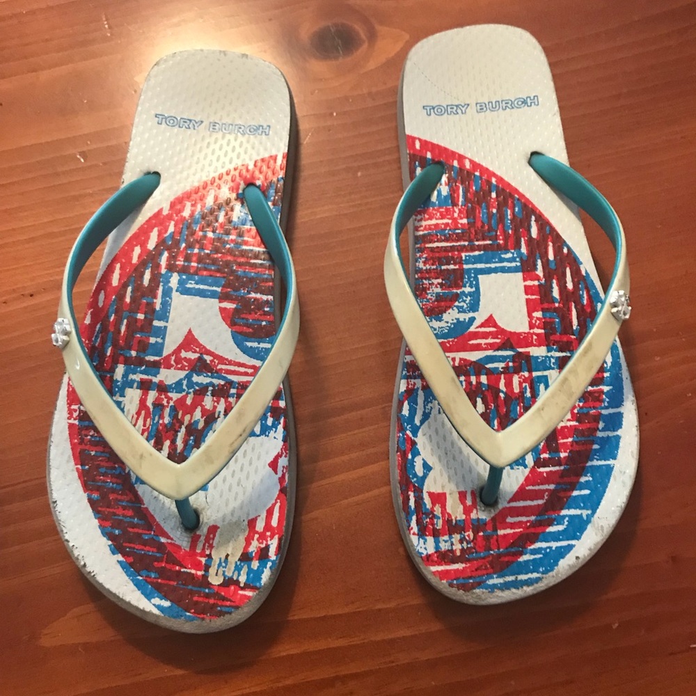 Tory Burch flip flops size 4