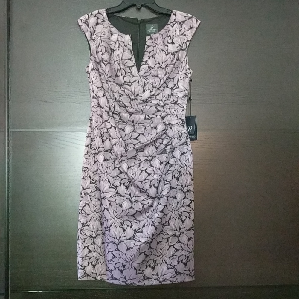 Adrianna Papell dusty lilac dress size 6