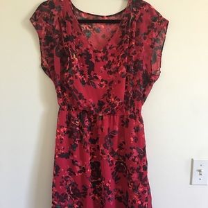 Pink floral dress