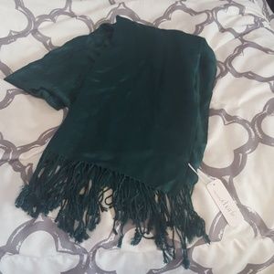 Dark green wrap/scarf