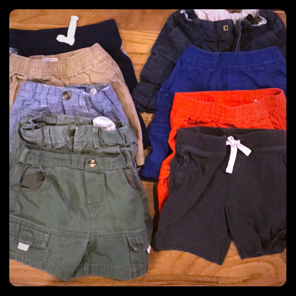 14 shorts (most are 2T) plus 4 hats